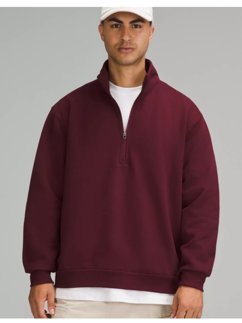 Lululemon Steady State Half Zip Sweatshirt Sweater Collared Athleisure Lounge M